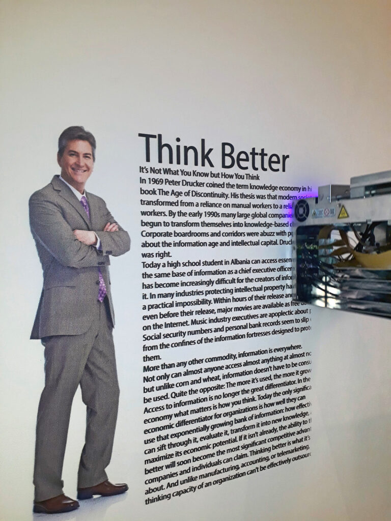 Schriftzüge: Z.B. Firmenphilosophie